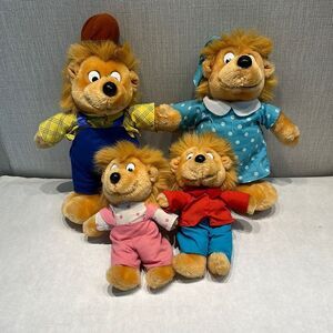 Vtg Berenstein Bears Plush Stuffed Animals Papa Mama Brother Sister